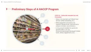 Elements of HACCP for Food Processors