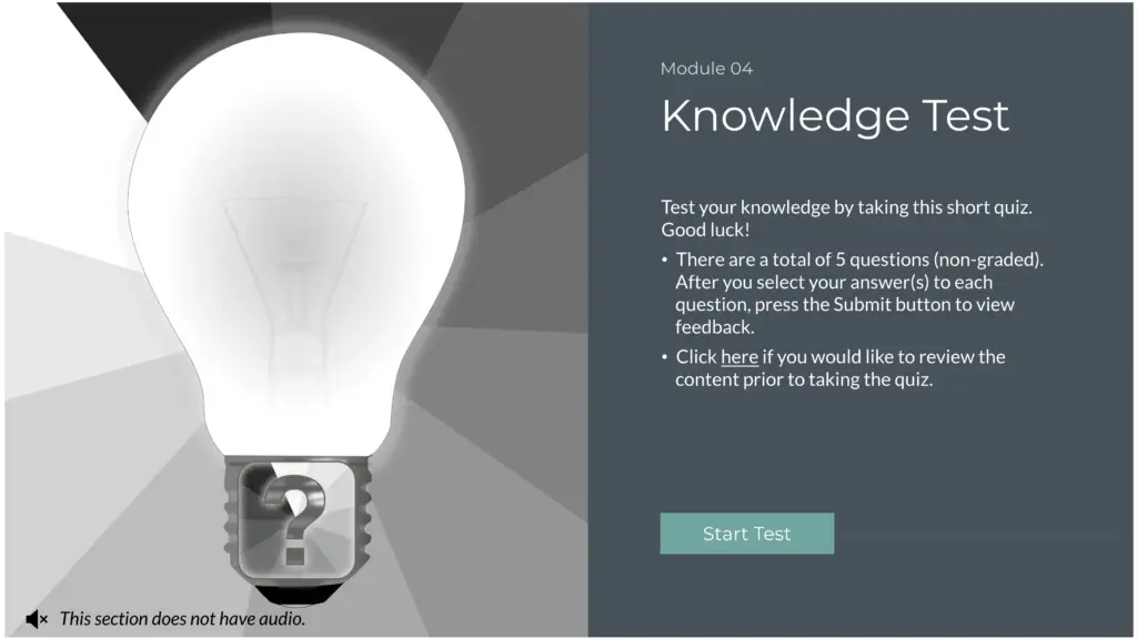 Screenshot 3 of course for FDA compliance presented by IEH Academy.