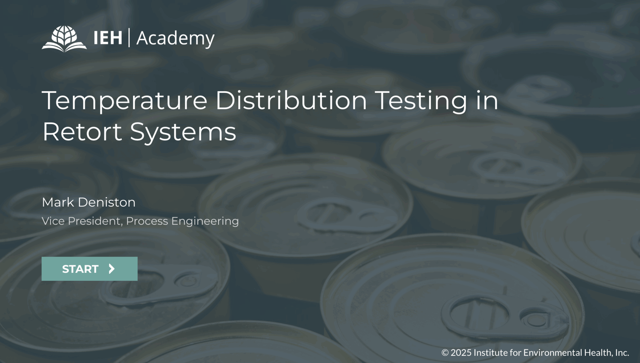 Temperature Distribution Testing in Retort Systems - IEH Academy