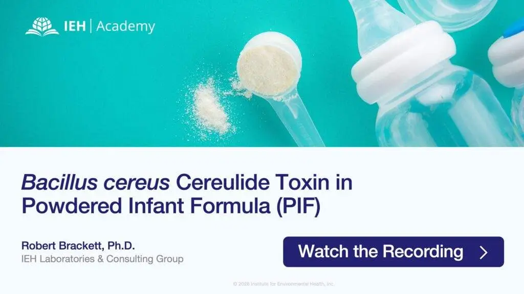 Bacillus cereus Cereulide Toxin in Powdered Infant Formula recording