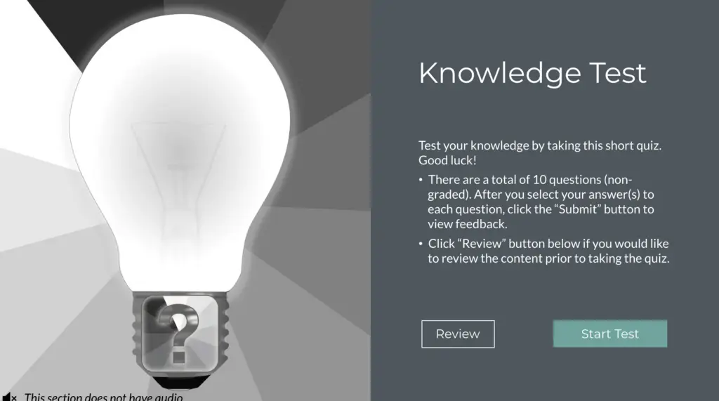 Screenshot three for course Selecting Microorganisms for Environmental Monitoring Verification.
