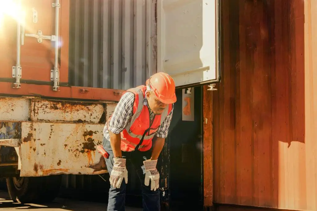 Industrial worker experiencing Heat Stress.